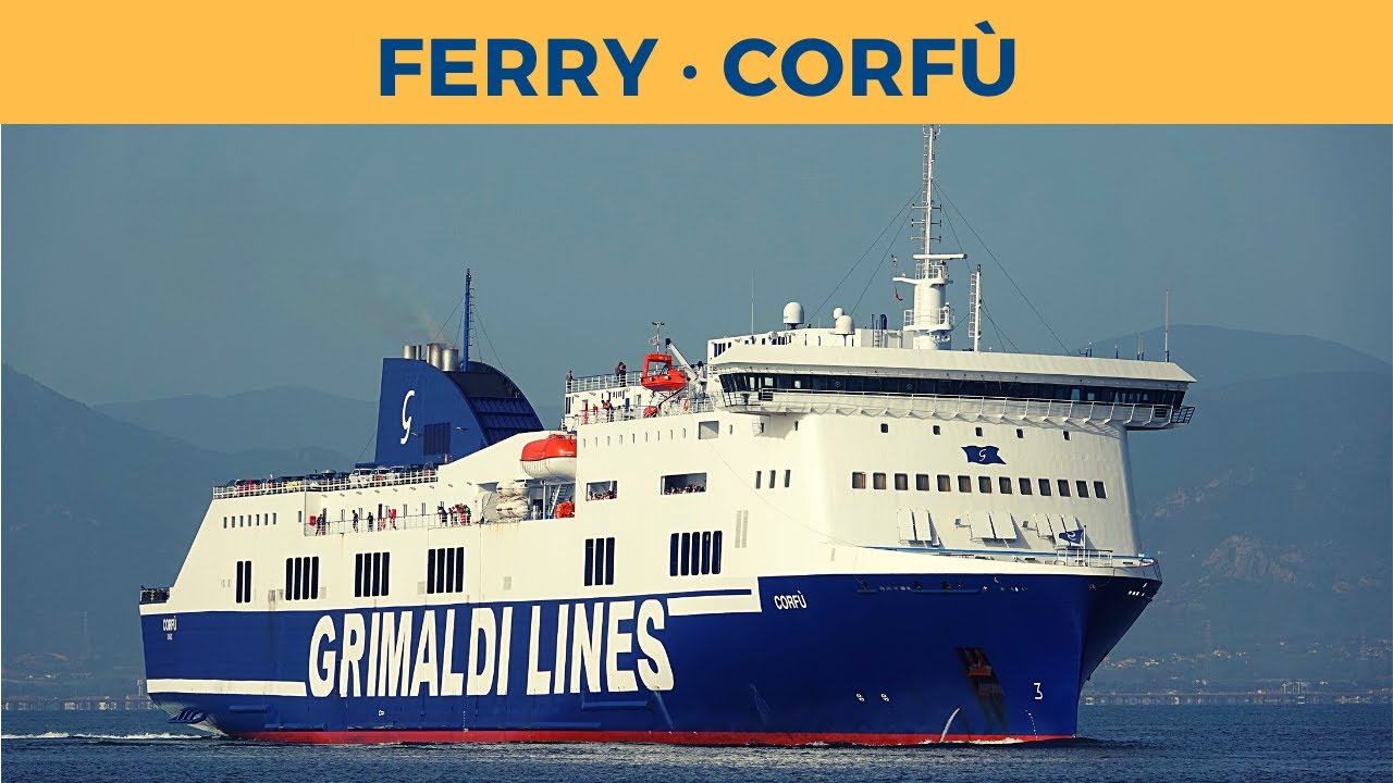 Arrival of ferry CORFÙ, Cagliari (Grimaldi Lines)