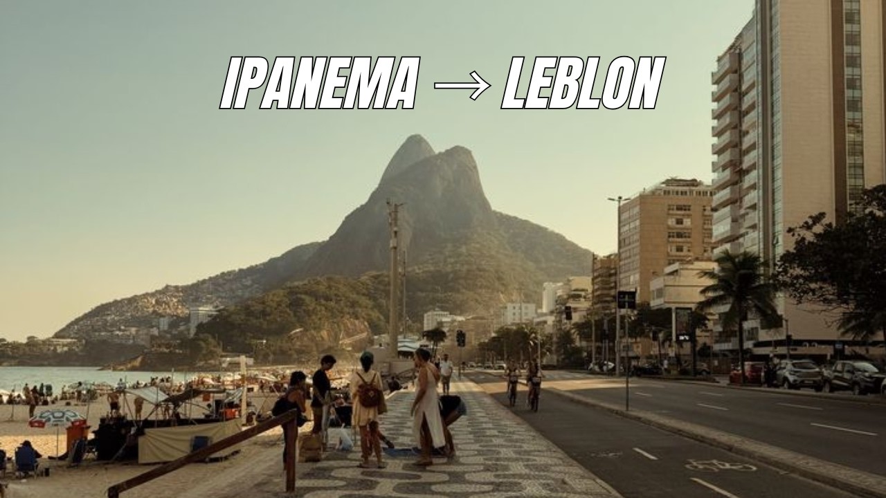 Ipanema → Leblon Beachfront Walk | Rio de Janeiro, Brazil (No Commentary)