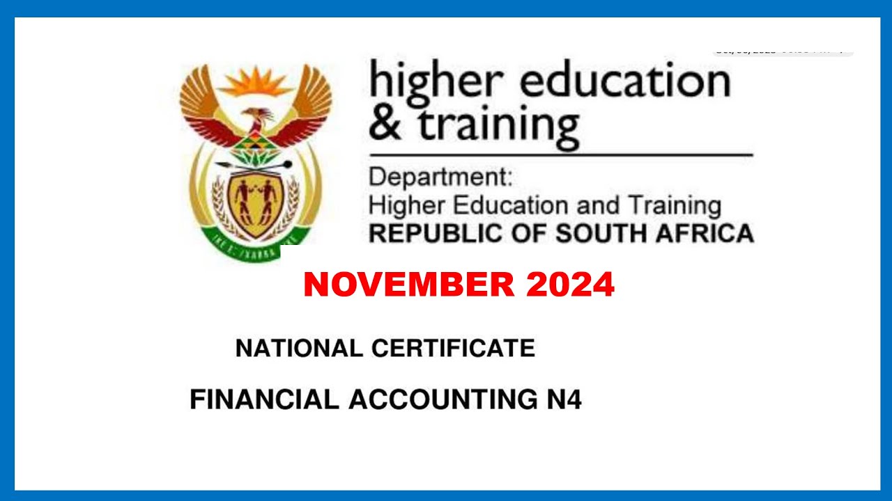 FINANCIAL ACCOUNTING N4 TRADING & MEMBERSHIP FEES ACCOUNT NOVEMBER 2024