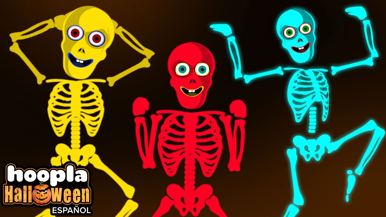 Bailemos con los Esqueletos | Cabeza, Hombros, Rodillas y Pies | Hoopla Halloween Español