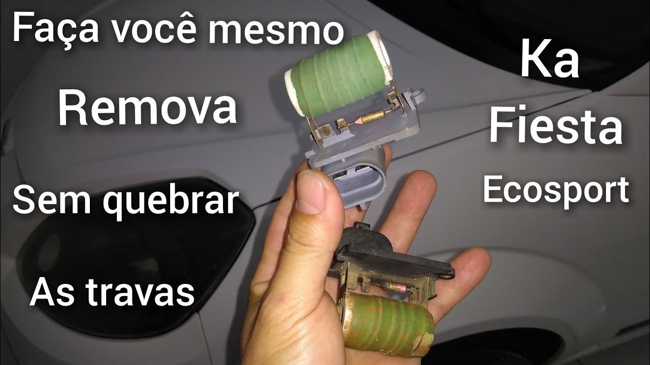 como trocar e testar RESISTÊNCIA   da ventoinha do Ford Ka, fiesta, Ecosport. vejam o passo a passo.