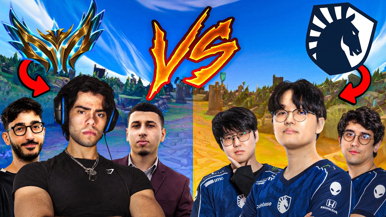 5 игроков Челленджер против профессиональной команды LCS в League of Legends с Team Liquid