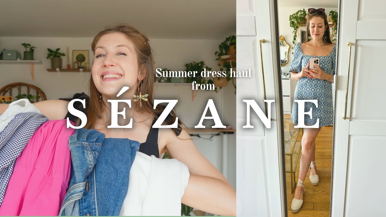 Sézane summer dress try-on haul