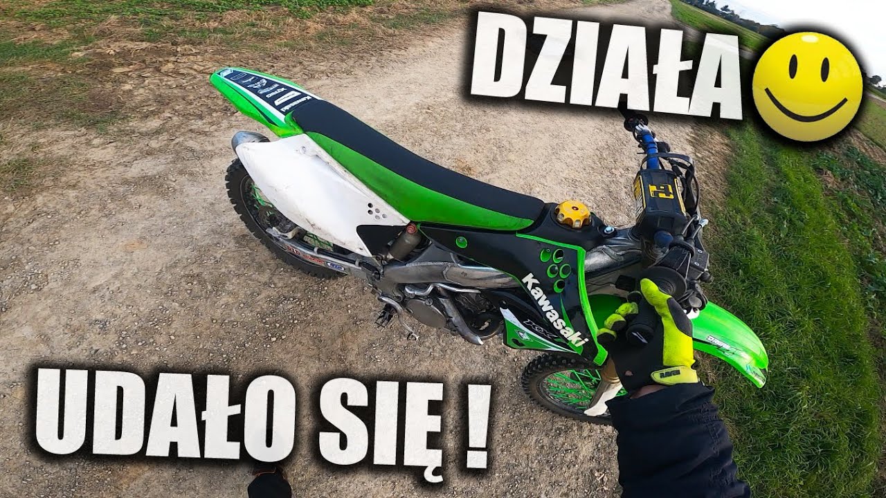 CHODZI JAK GRZECHOTNIK - KAWASAKI KXF 250 🙂 JUŻ NIE WYRZUCA OLEJU ODMĄ !