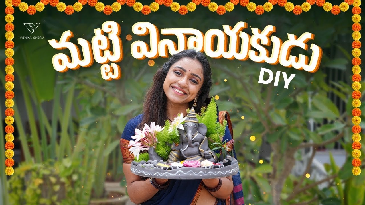 Eco friendly Clay  Ganesha |  Hand Made With Love | DIY | Vithika Sheru | EP - 141
