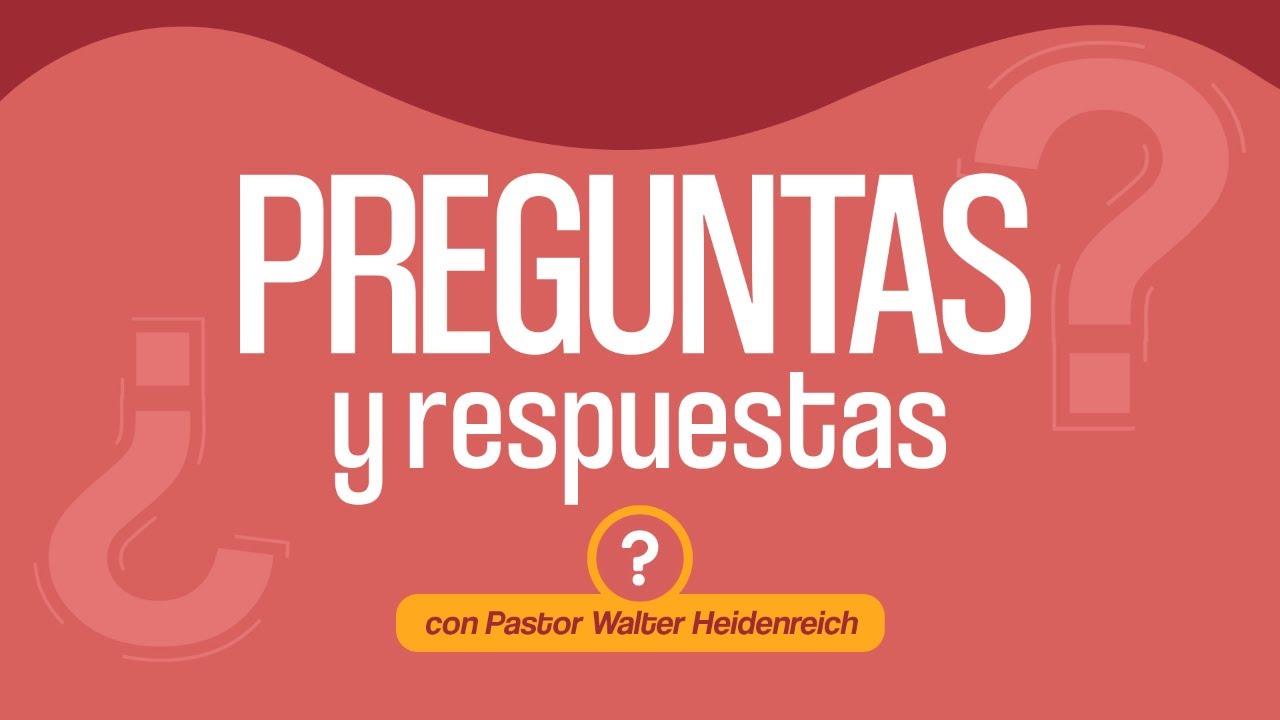Preguntas y respuestas sobre la vida cristiana con Pastor Walter Heidenreich.