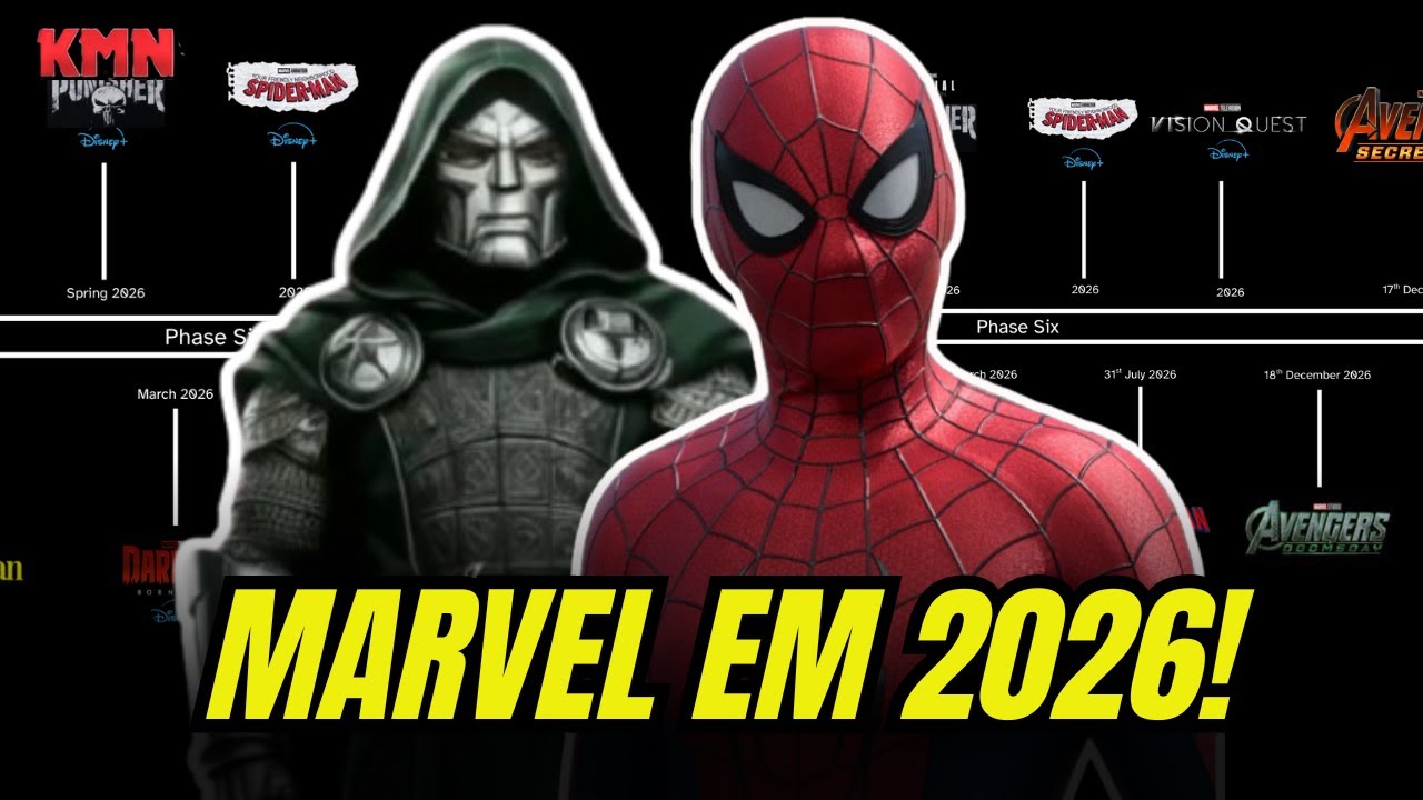 🔥 TODOS OS PROJETOS DA MARVEL EM 2026! FASE 6 COMPLETA REVELADA!