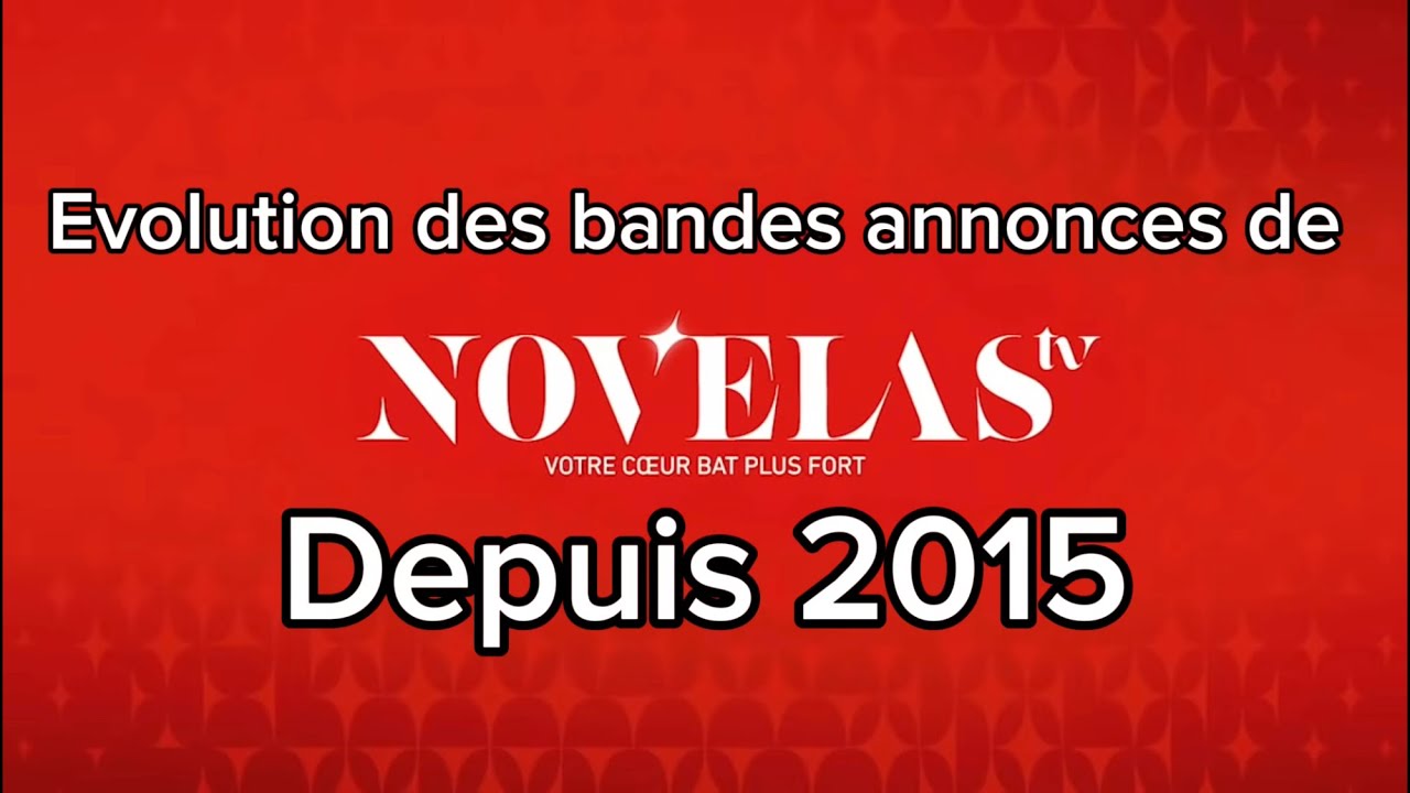 Evolution des bandes annonces de Novelas TV depuis 2015