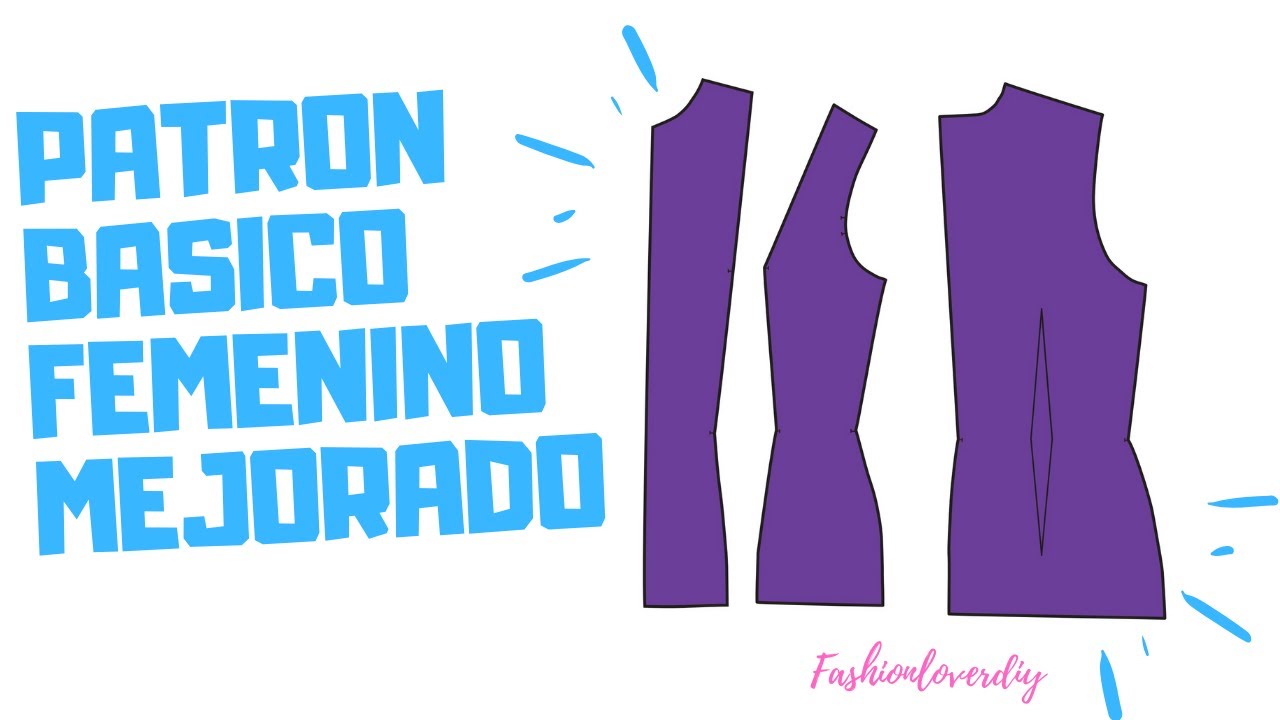 DIY: Trazo Patrón Básico de Blusa y Vestido Mejorado /Mas Fácil /tabla de tallaje/basic pattern