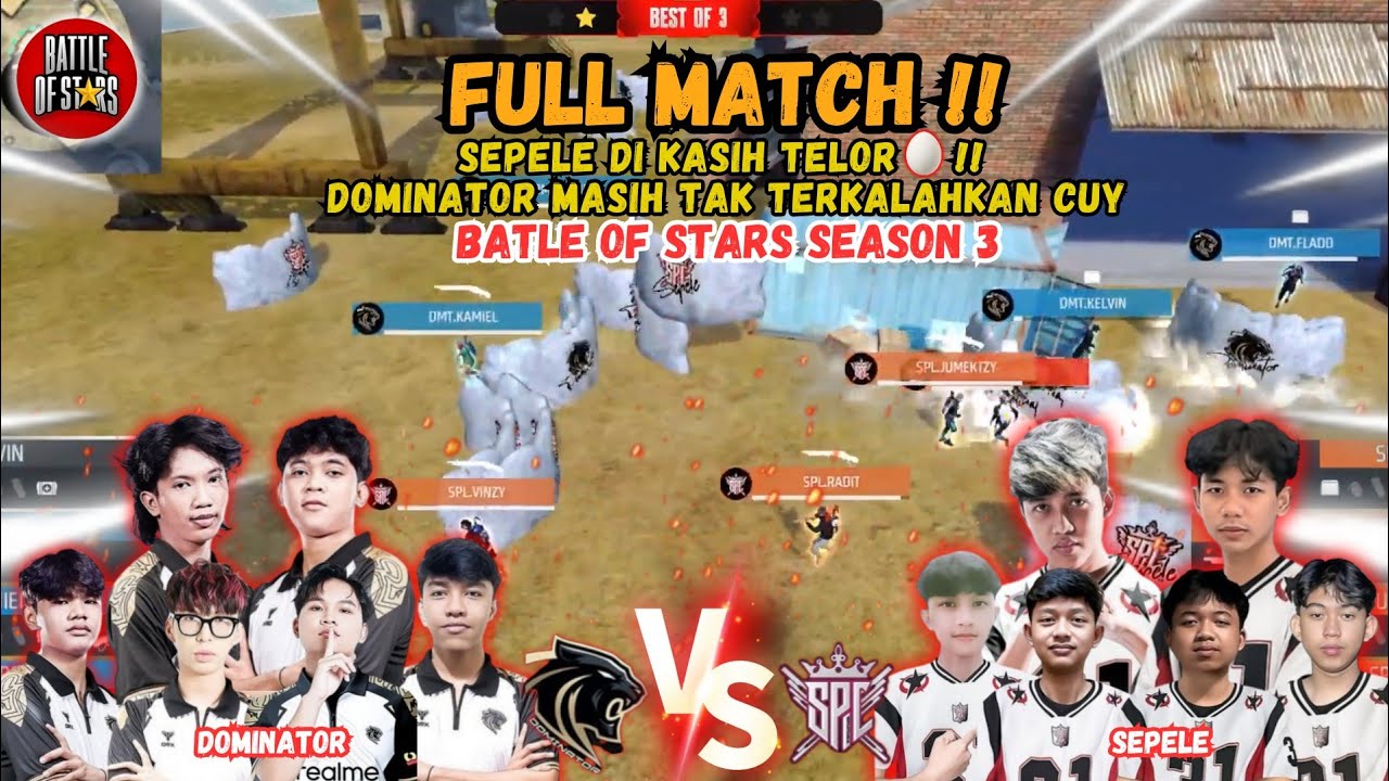 DOMINATOR VS SEPELE !! Reguler Season Day 4 | Battle of stars Season 3