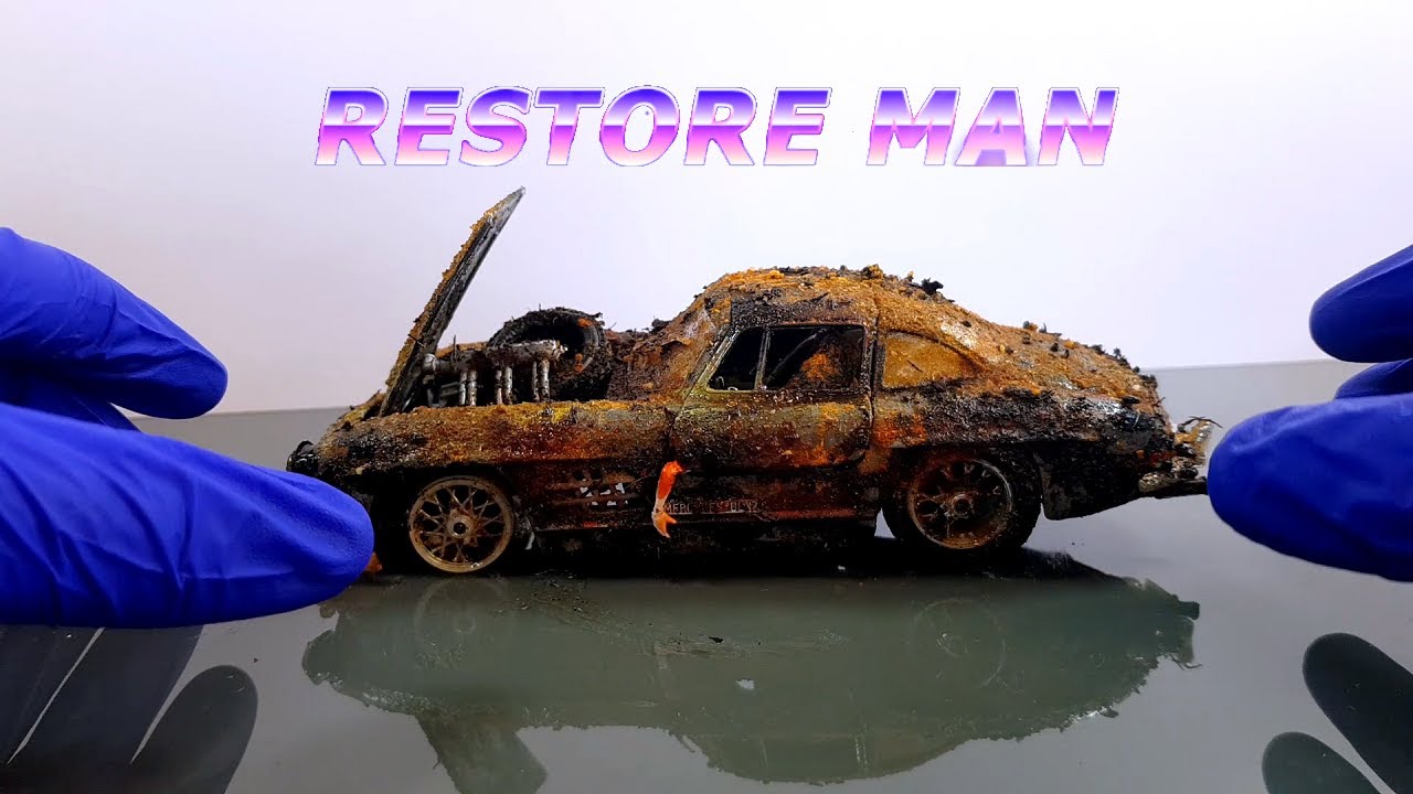 Restoration Damaged MERCEDES 300SL Old Save Model Car By Restore man