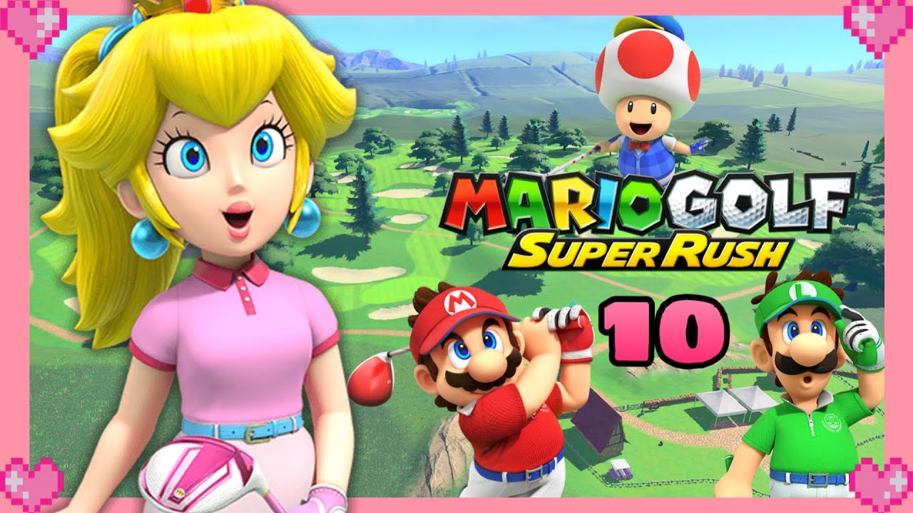💗 Mario Golf Super Rush (Rookie Course) Peach Gameplay 💗