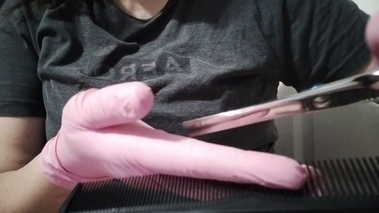 ASMR haircut and style. Light whisper