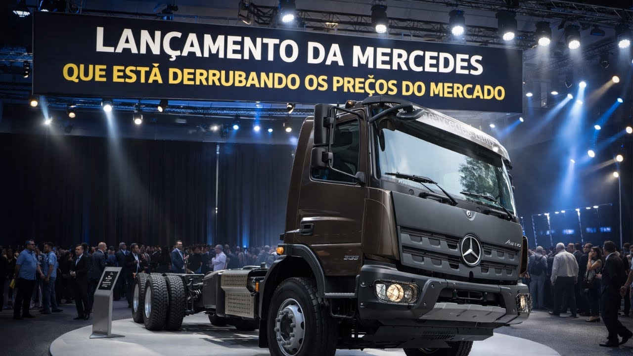 MERCEDES MUDA TUDO NO BRASIL, COM SEU NOVO CAMINHAO BARATO PARA O PEQUENO CAMIONEIRO GANHAR DINHEIRO