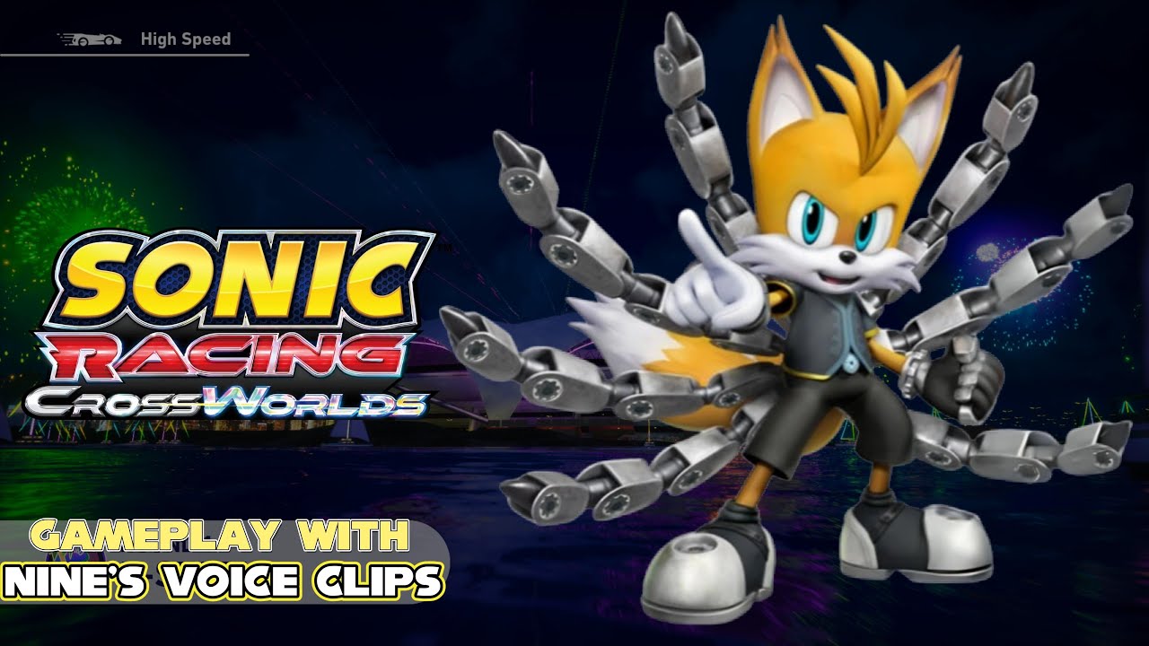 Sonic Racing: CrossWorlds - Nine Gameplay (With Nine's Voice Clips)