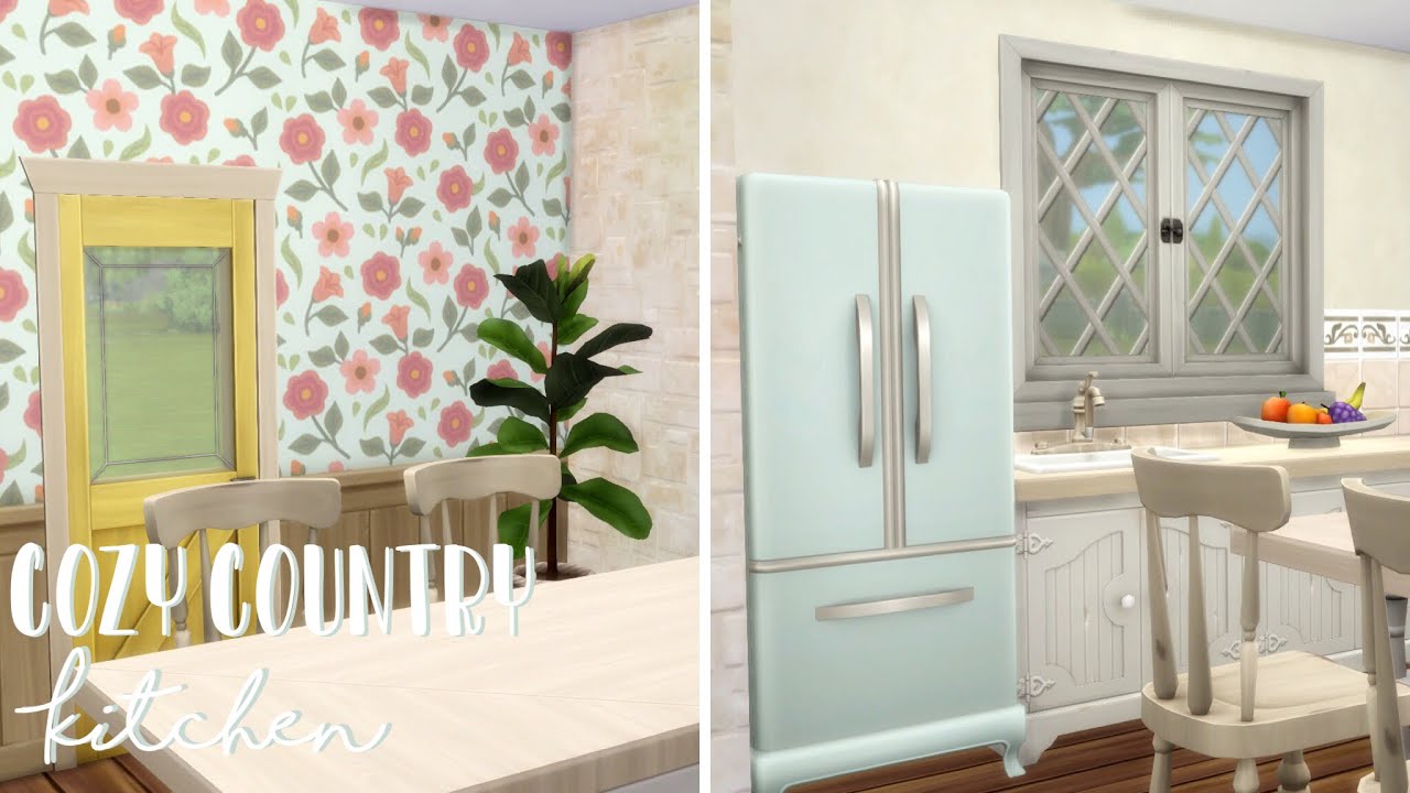 Cozy Country Kitchen | The Sims 4: Cottage Living | Speed Build