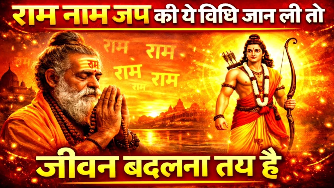 राम नाम जप की ये विधि जान ली तो | जीवन बदलना तय है | ram naam jap ki vidhi |Hanuman Vachan #ram naam