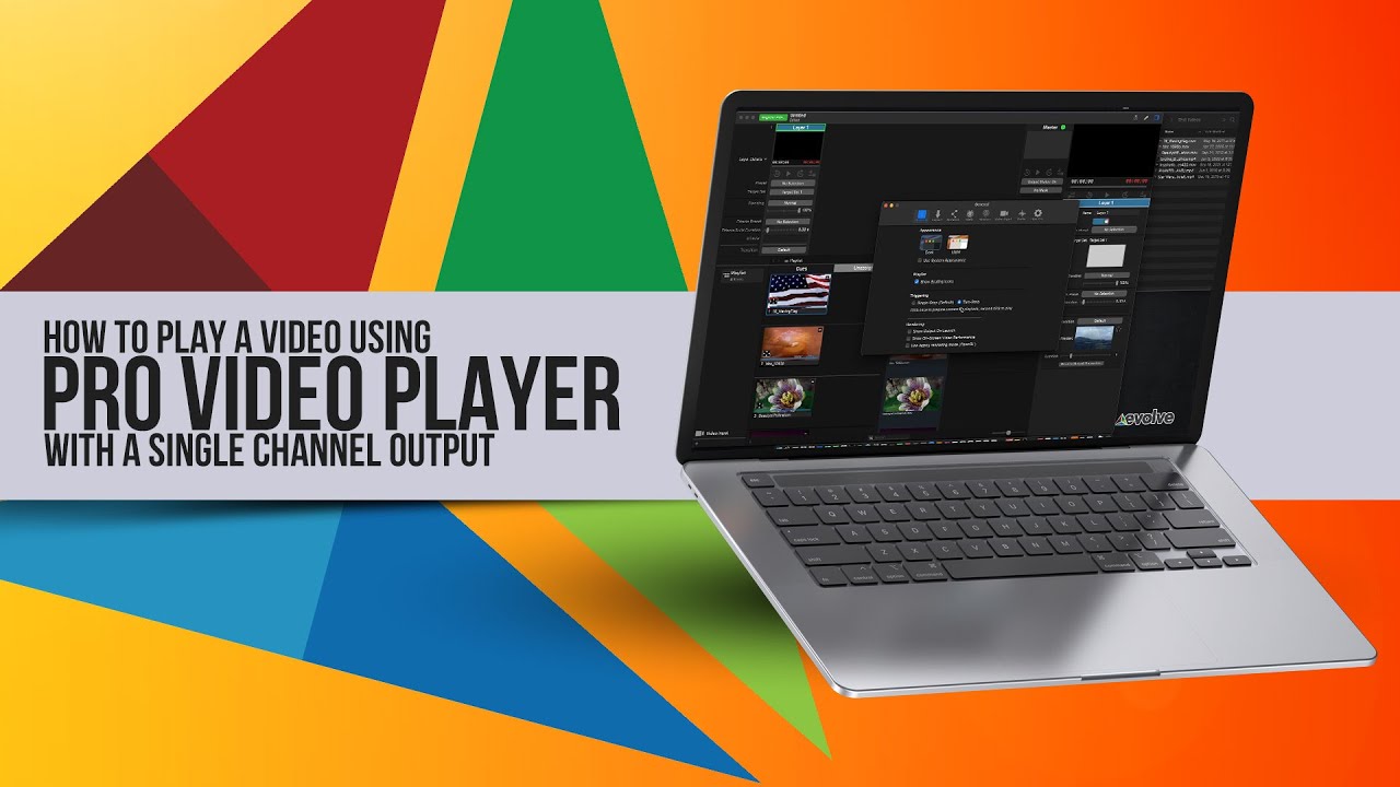 How to play a video using Pro Video Player with a single channel output