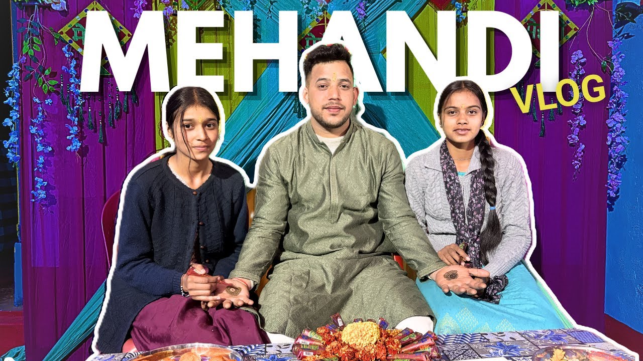 मेंहदी & महिला संगीत की धूम | पहाड़ी शादी का पहला व्लॉग😍| Uttarakhand Wedding Vlog | Sanju Bisht