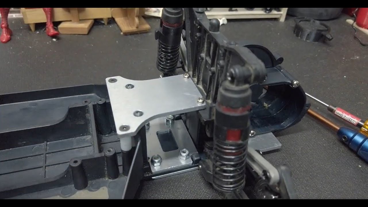 RUSTLER CHASSIS EXTENSION TO USE FOR NO PREP DRAG RACING