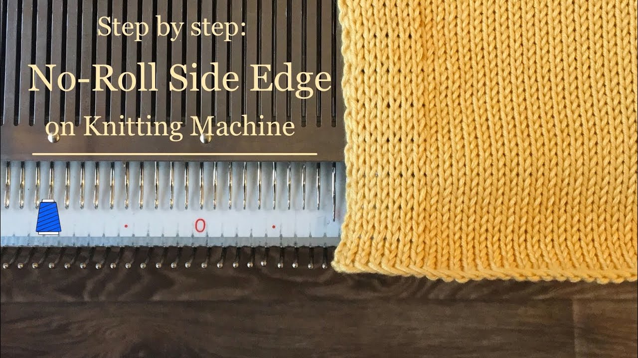 NON-CURLING SIDE EDGE on a Knitting Machine I NIEZWIJAJĄCY się BRZEG na Maszynie Dziewiarskiej #11