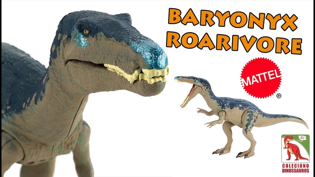 Baryonyx Mattel Roarivores Jurassic World - Modelo de Dinossauro com Som