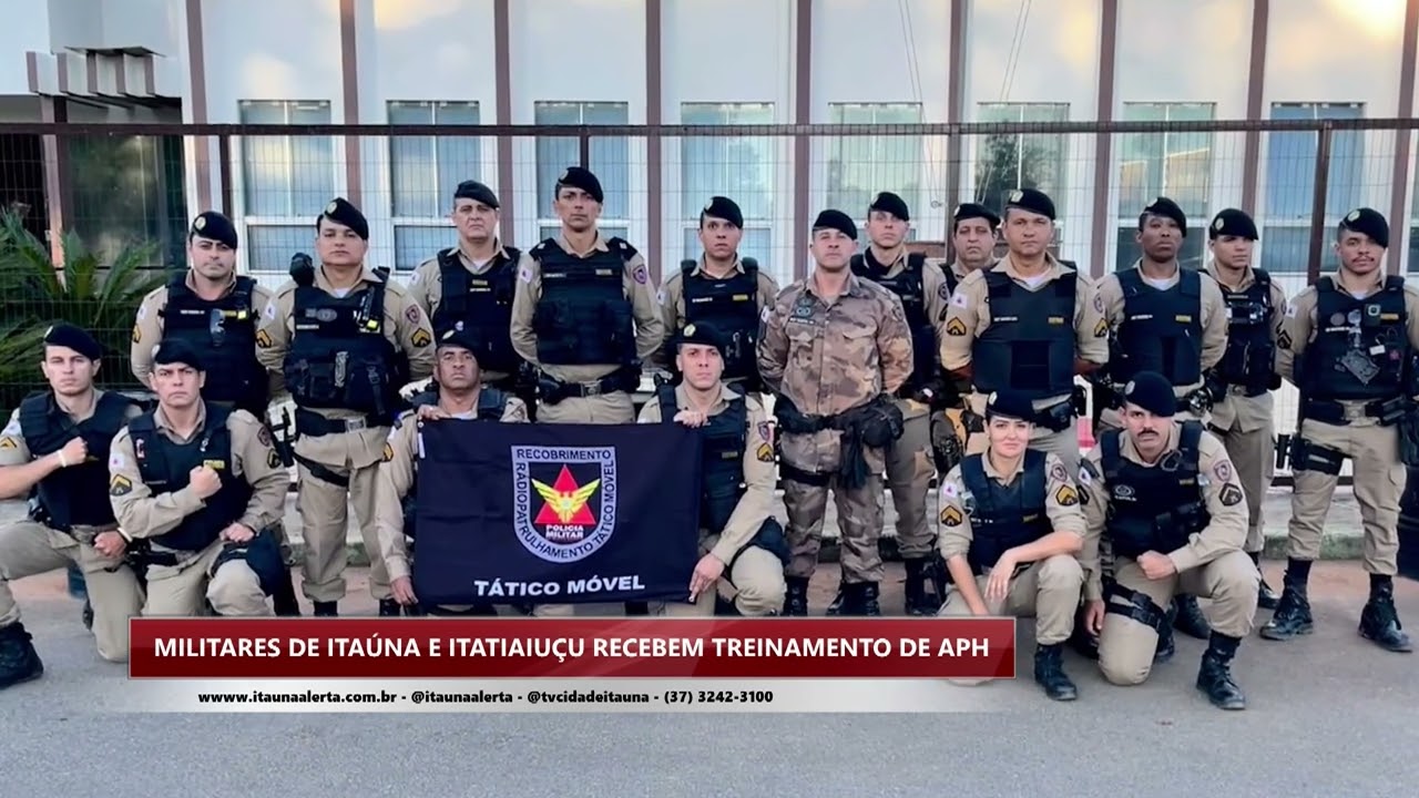 Militares de Itaúna e Itatiaiuçu recebem treinamento de aph em combate, técnica de primeiros socorro