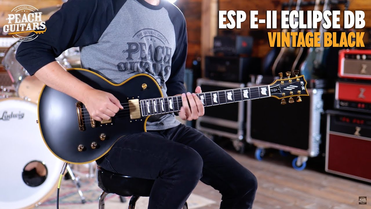 No Talking...Just Tones | ESP E-II Eclipse DB | Vintage Black