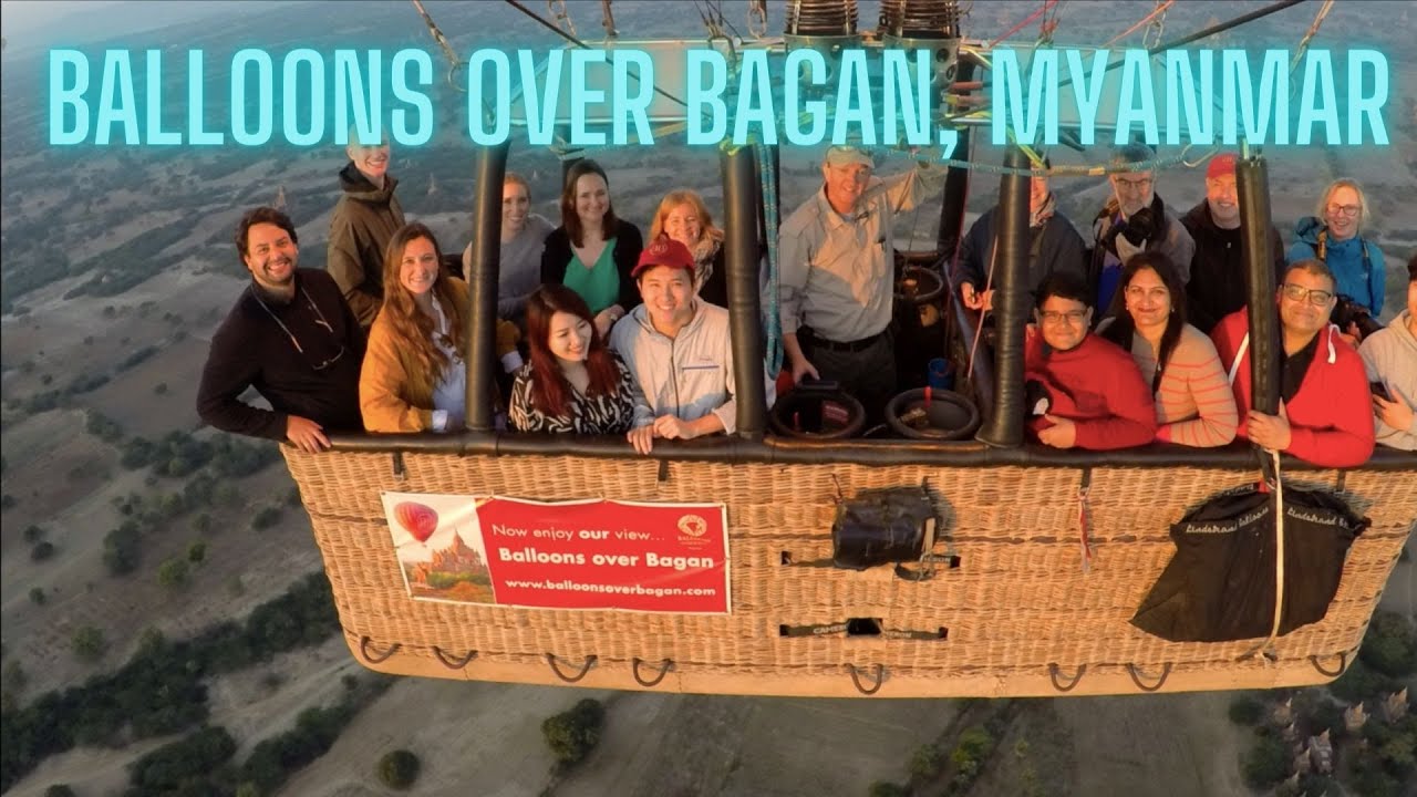 Balloons over Bagan! Myanmar! OUR FIRST HOT AIR BALLOON RIDE! How to organise it! #68 | @GGG
