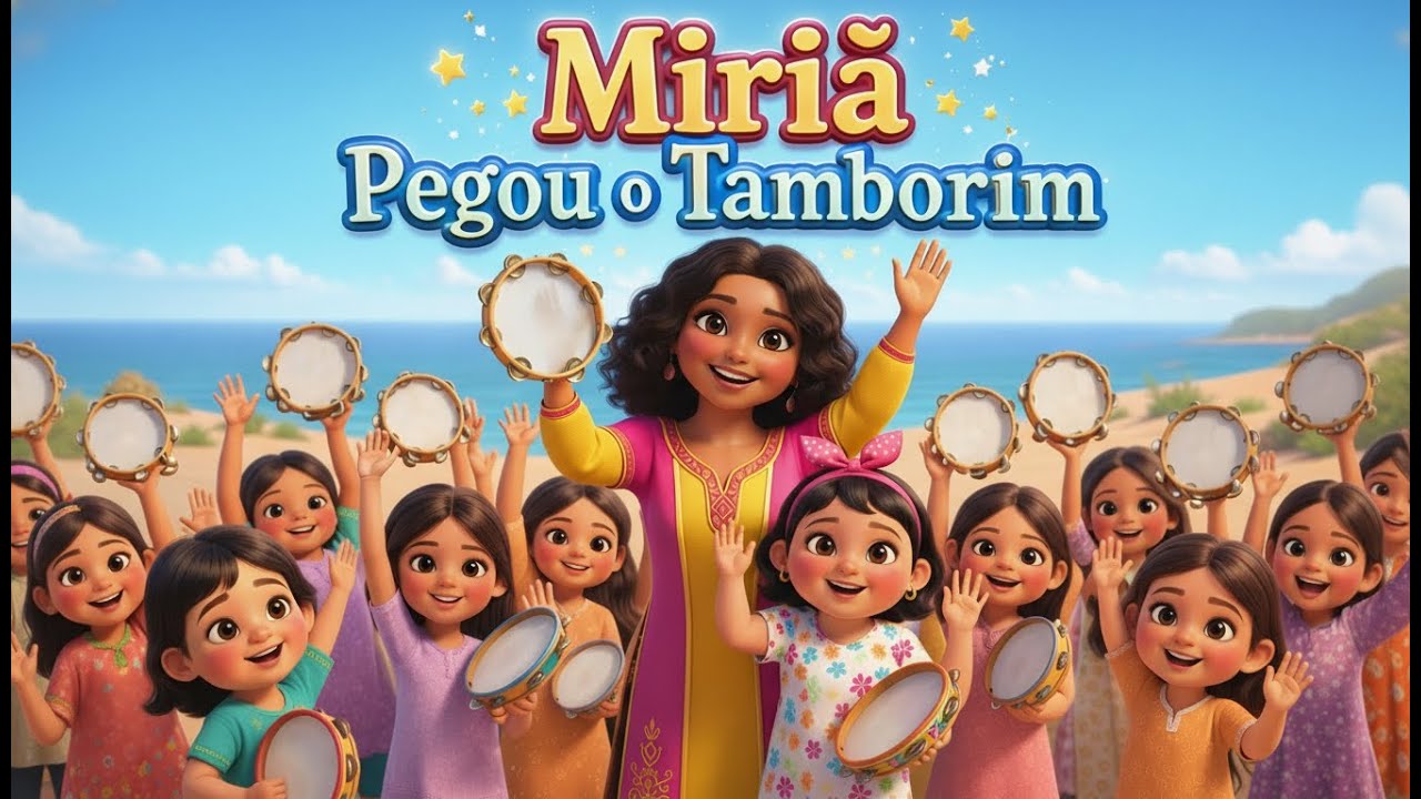Miriã Pegou o Tamborim  | Música Infantil Bíblica Animada | Louvor para Crianças