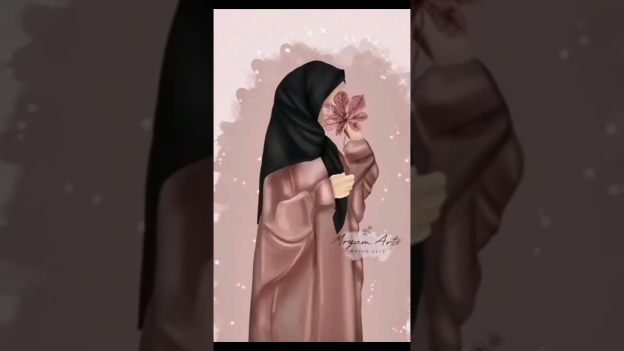 Muslim girls cartoon dpz and Whatsapp dpz 🥰