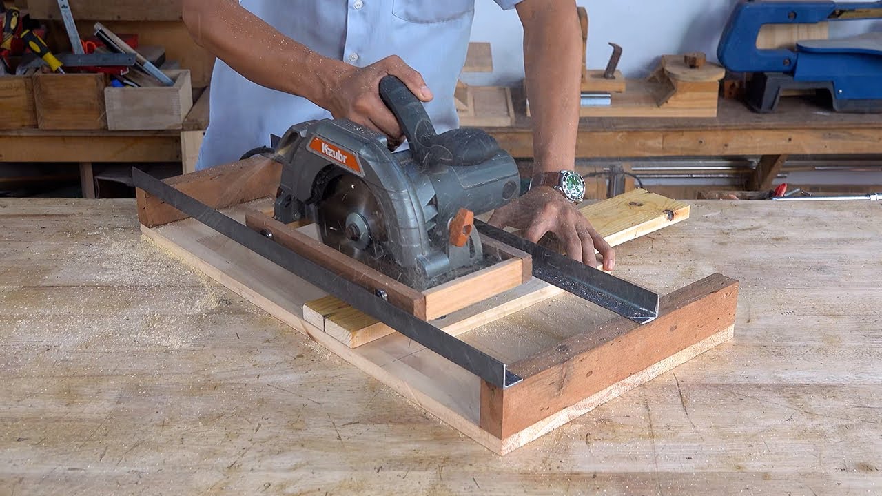 Best DIY Circular Saw Guide Rail Woodworking Ideas