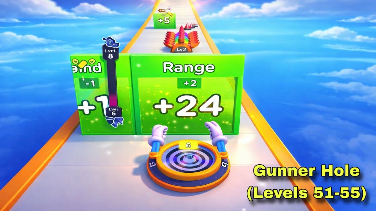 Gunner Hole - All Levels Gameplay Pop Pi (Levels 51-55)