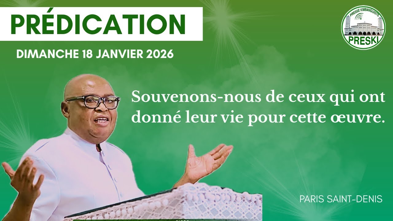 PRÉDICATION : FAISONS MÉMOIRE DE CEUX QUI SE SONT SACRIFIÉS - 18 JANVIER 2026