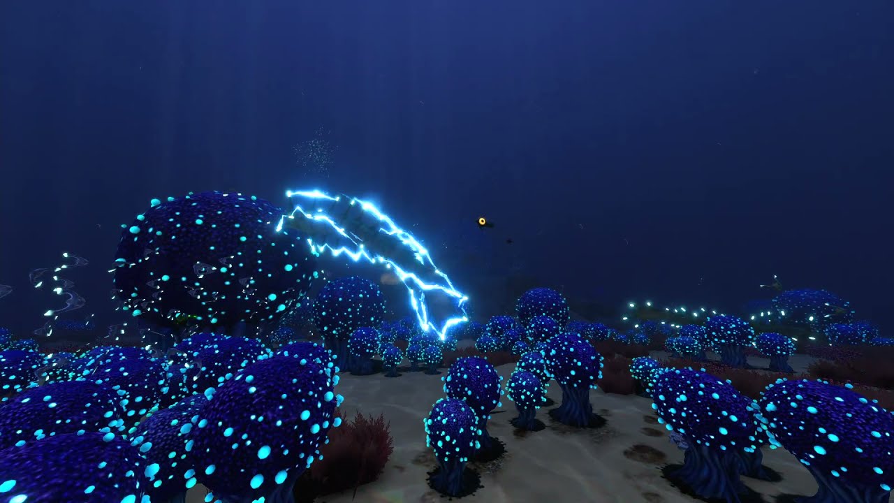 Subnautica - Bulb Zone Ambiance (creatures, growling, electricity, deep ocean)