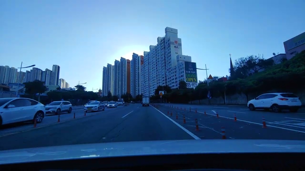 [4K] Gangbyeon-daero, Mandeok Tunnel No.2 강변대로에서 제2만덕 터널까지