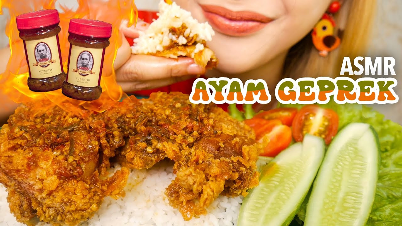 ASMR AYAM GEPREK SAMBAL SHELLY CHE SUPER PEDAS!! | ASMR Indonesia
