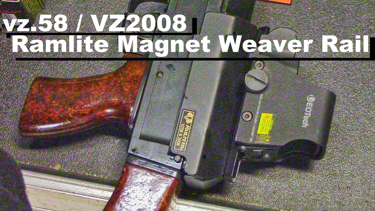 Vz.58 & VZ2008 Scope Mount Rail:  Ramlite Magnetic Rail