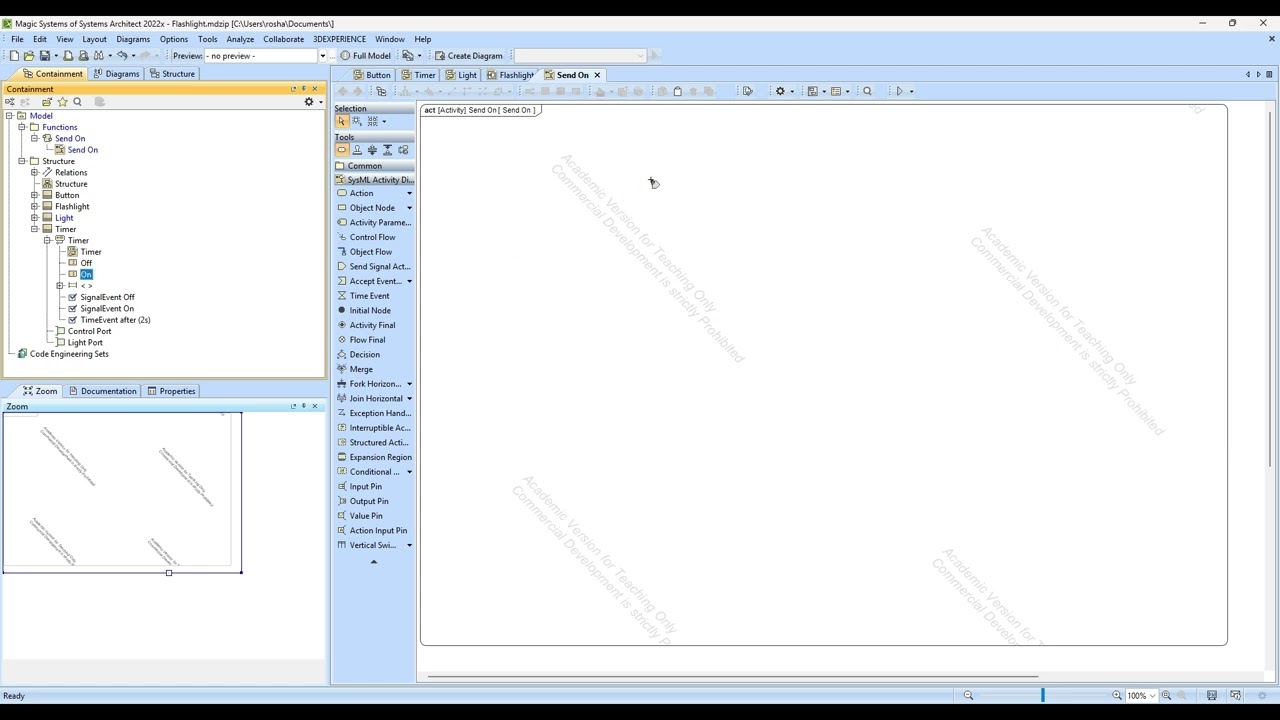 Catia Magic System of Systems Architect - SysML Project Demo