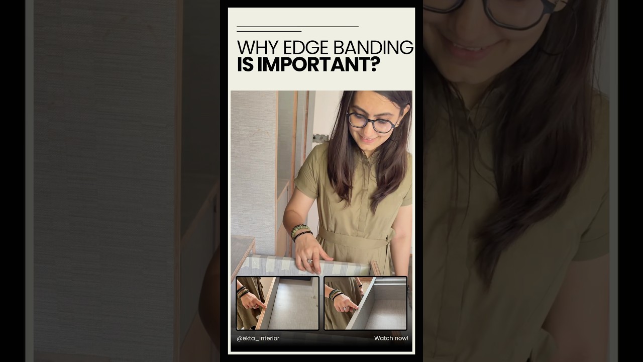 WHY Edge Banding is Important? | Wardrobe Design #home #interior
