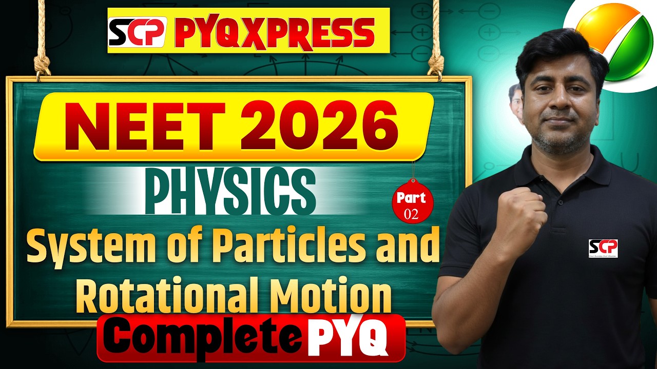 Neet 2026 System of Particles and Rotational Motion PYQ  | System of Particles and Rotational Motion