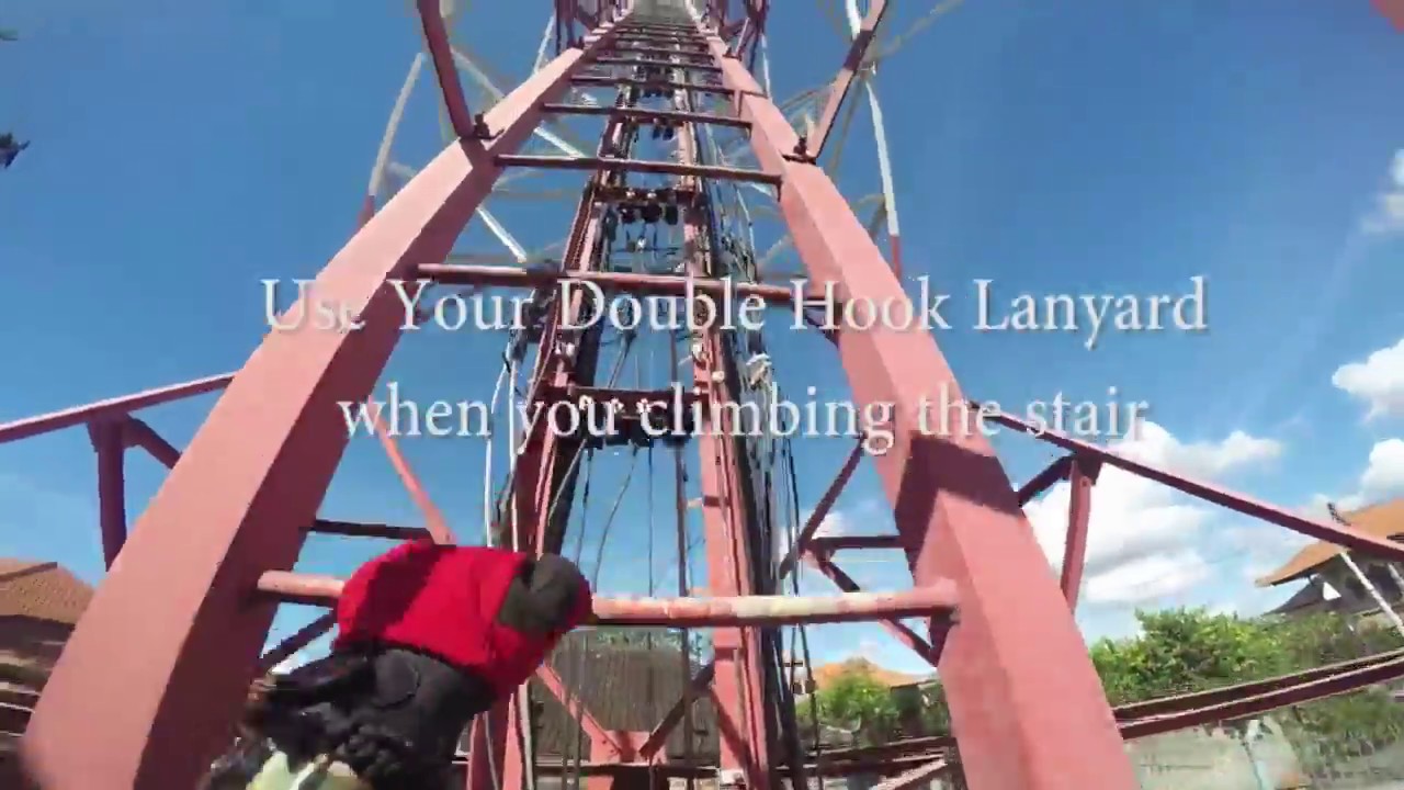 How to climb telecommunication tower