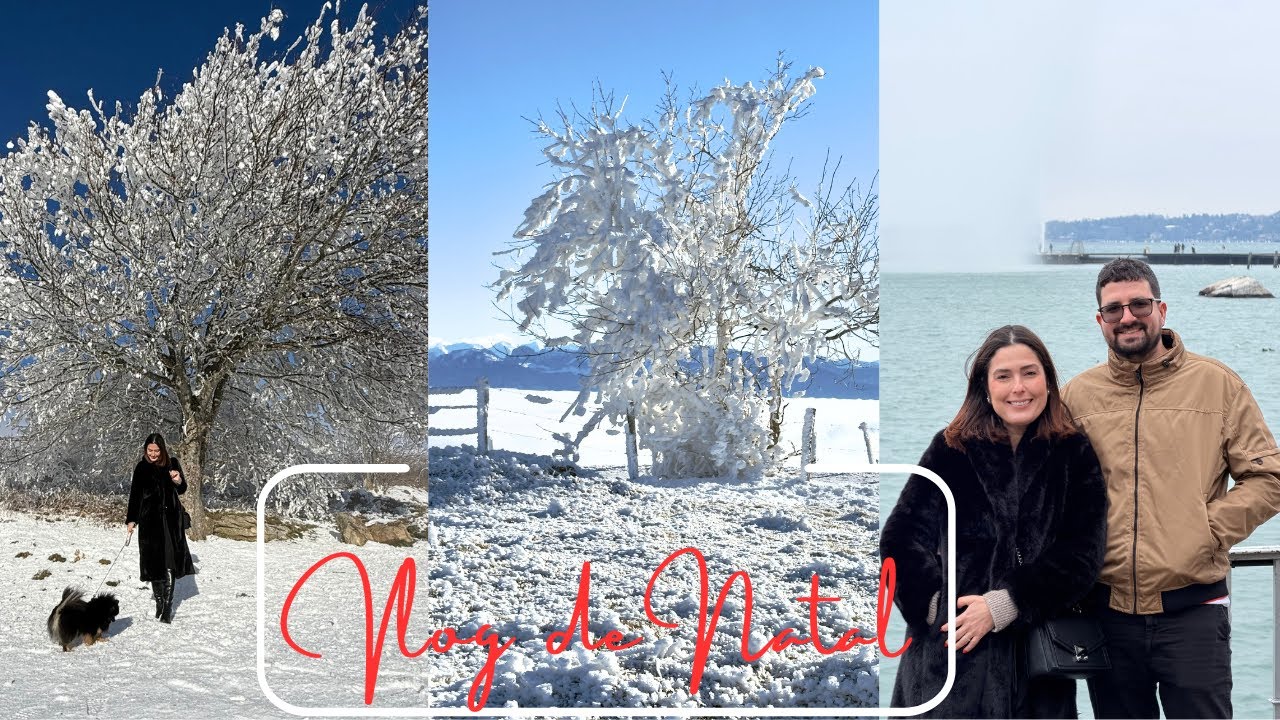 Natal na Suíça 🇨🇭 | Monte Salève Coberto de Neve