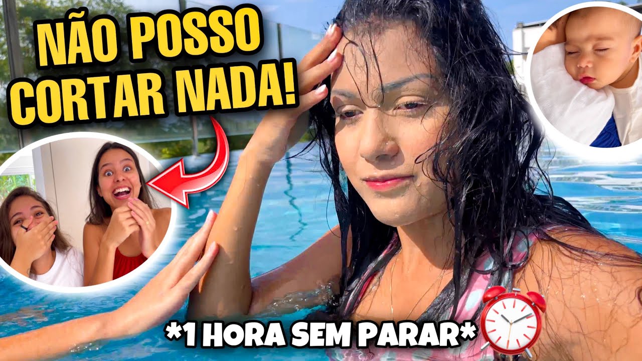 1 HORA DE VÍDEO SEM CORTES! *ELAS MOSTRARAM DEMAIS*😰😱 (PISCINA)