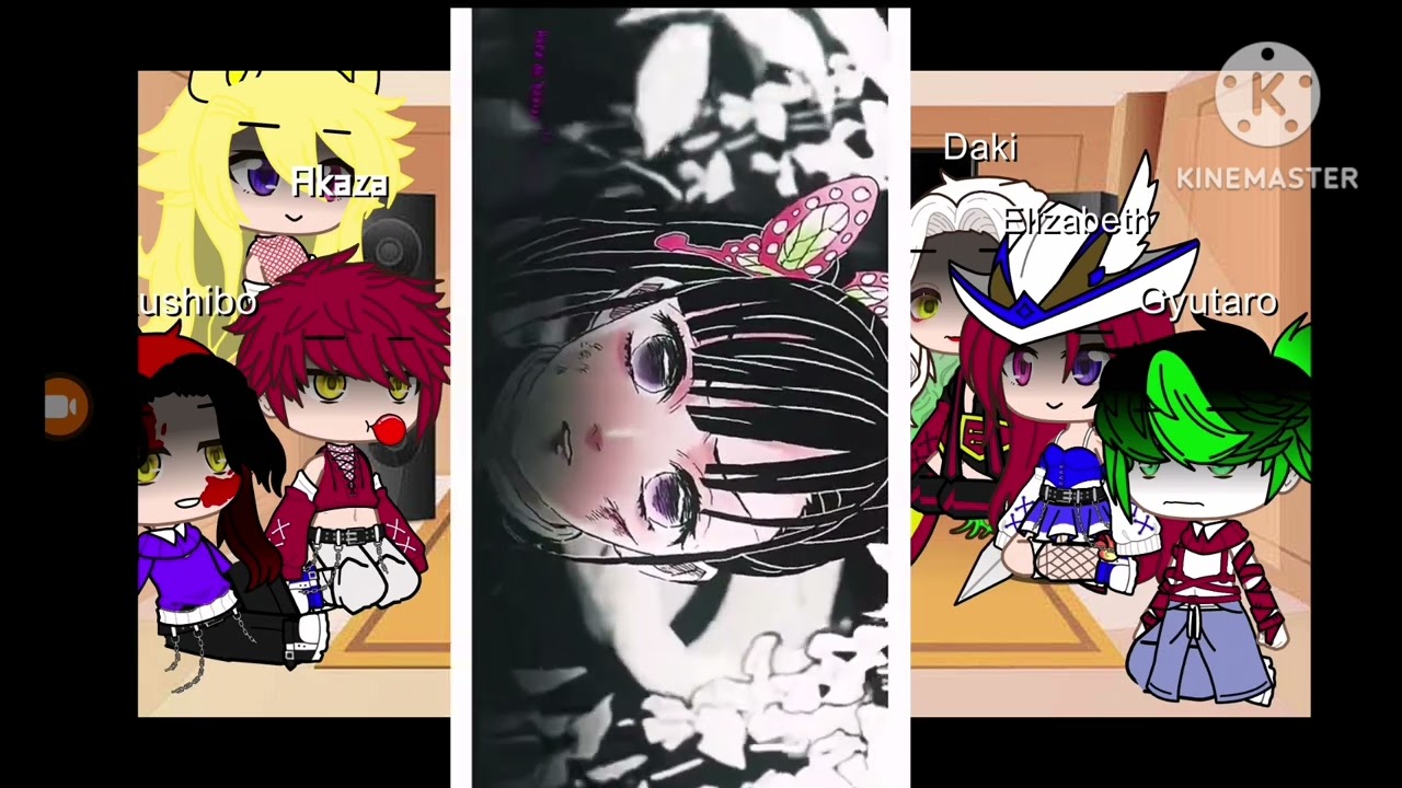 las lunas superiores reaccionan a el rap de douma vs kanae Shinobu inoske