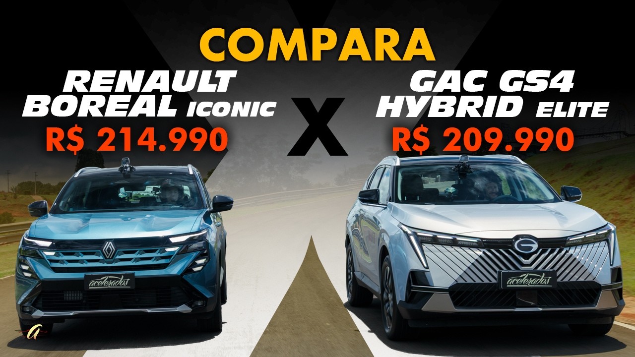 COMPARATIVO: RENAULT BOREAL X GAC GS4! Qual SUV médio de até R$ 215 mil é melhor?
