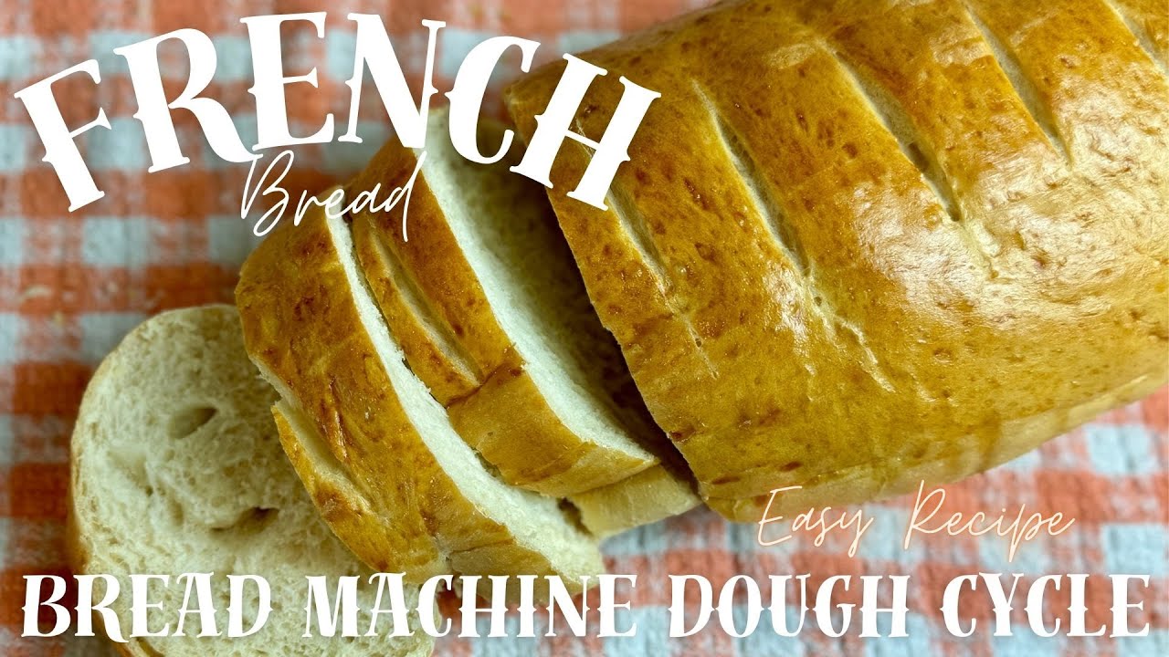 Easy French Bread Recipe 🥖 Bread Machine Dough Cycle - 5 Ingredients - Homemade Baguette 