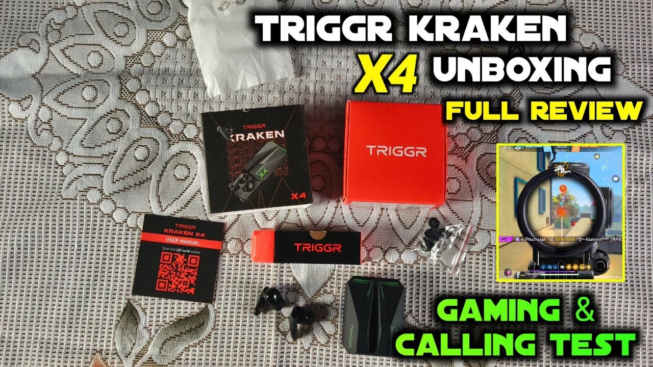 TRIGGR KRAKEN X4 2025 | UNBOXING | REVIEW | GAMING TEST | CALLING TEST | BEST EARBUDS UNDER 1000 RS