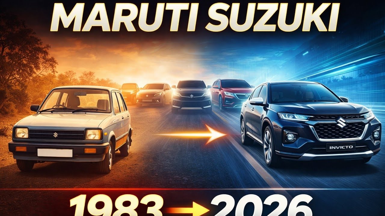  Maruti Suzuki Evolution Timeline (1983–2026) | From Maruti 800 to Invicto 