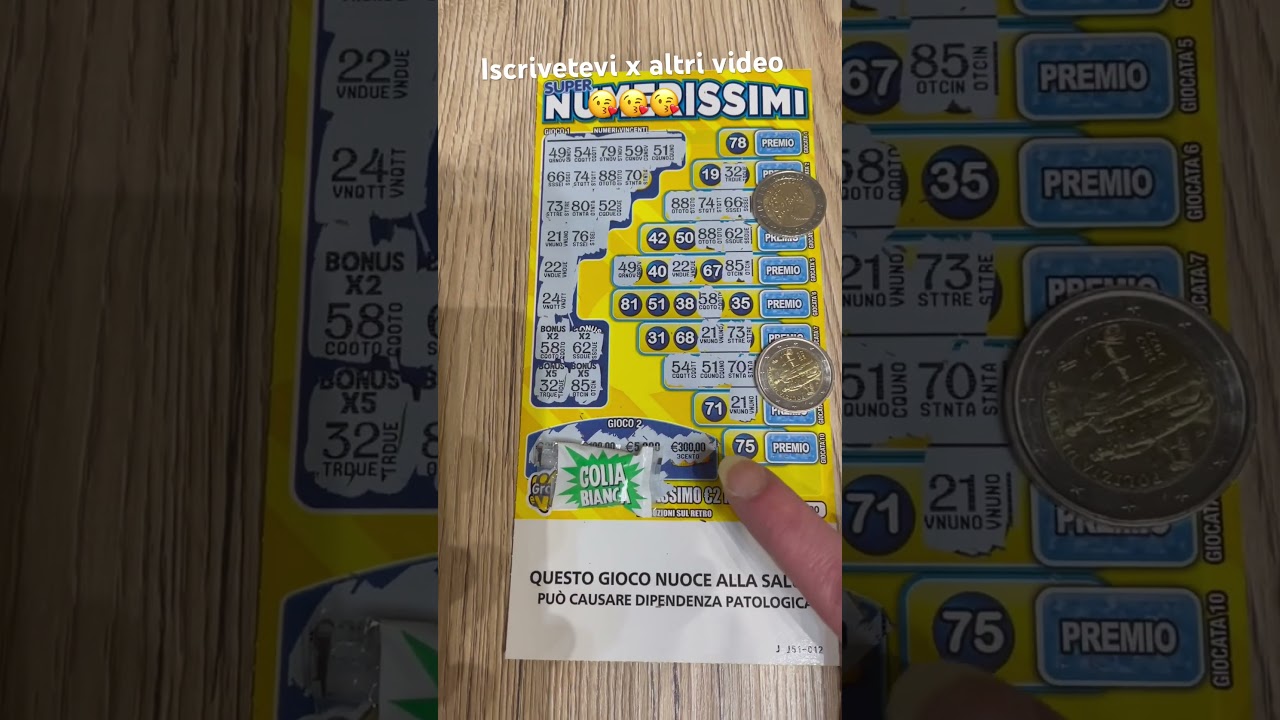 Gratta e vinci Super Numerissimi Grande vincita 🎊🎉🥂💯💣